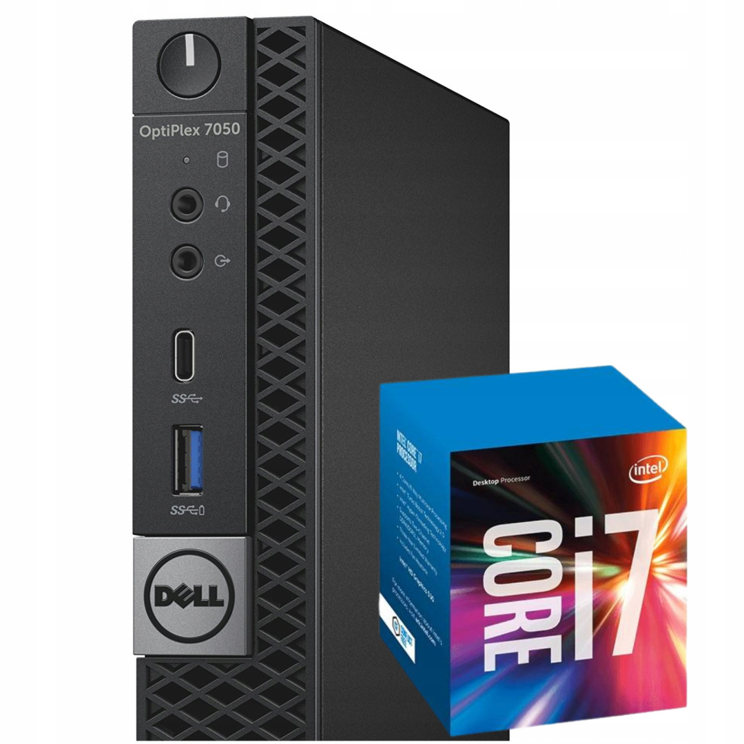 Dell Optiplex 7050 Tiny Intel Core i7 32GB DDR4 1000GB SSD Windows